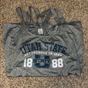 Gray Utah State Tank Top